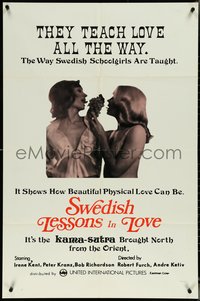 6y1326 SWEDISH LESSONS IN LOVE 1sh 1975 they teach love all the way, Swedish Schoolgirls!