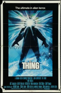 6y1344 THING 1sh 1982 John Carpenter classic sci-fi horror, Struzan, new credit studio style!