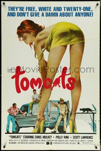 6y1348 TOMCATS 1sh 1977 classic super sexy artwork, they don't give a damn about anyone!