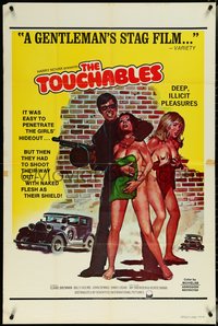 6y1351 TOUCHABLES 1sh R1970s Claire Brennan, Maureen Bryce, art of gangster & naked female hostages!