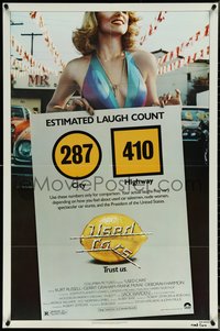 6y1361 USED CARS 1sh 1980 Robert Zemeckis, sexy image, title art by Roger Huyssen and Gerard Huerta!