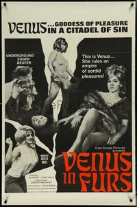 6y1363 VENUS IN FURS 1sh 1967 the sexy goddess of pleasure in a citadel of sin, ultra rare!