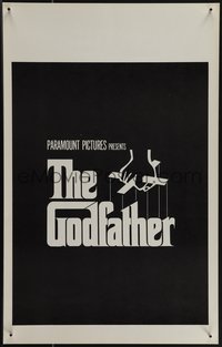 6y0204 GODFATHER WC 1972 cool teaser-like poster with classic S. Neil Fujita hand marionette art!