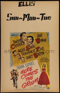 6y0209 HERE COMES THE GROOM WC 1951 Bing Crosby, Jane Wyman, Alexis Smith, Frank Capra