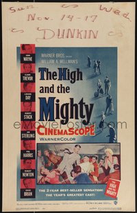 6y0210 HIGH & THE MIGHTY WC 1954 John Wayne, Claire Trevor, directed by William Wellman!