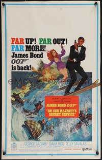 6y0223 ON HER MAJESTY'S SECRET SERVICE WC 1969 George Lazenby's only appearance as James Bond!