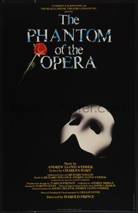 6y0225 PHANTOM OF THE OPERA stage play English WC 1989 Andrew Lloyd Weber production, ultra rare!