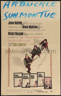 6y0230 RIO BRAVO WC 1959 John Wayne, Ricky Nelson, Dean Martin, Walter Brennan, Howard Hawks