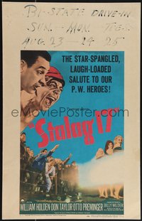 6y0236 STALAG 17 WC 1953 William Holden, Robert Strauss, Billy Wilder WWII POW classic!