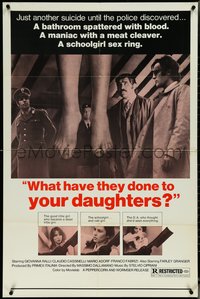 6y1371 WHAT HAVE THEY DONE TO YOUR DAUGHTERS? 1sh 1974 La Polizia Chiede Aiuto, ultra rare!