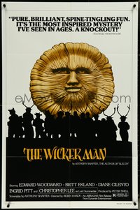 6y1373 WICKER MAN 1sh R1980 Christopher Lee, Britt Ekland, cult horror classic!