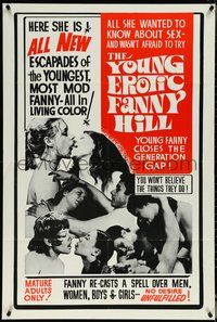 6y1378 YOUNG EROTIC FANNY HILL 1sh 1970 all she wanted to know about sex - she wasn't afraid to try!