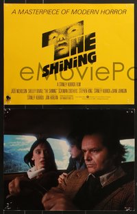 6y0574 SHINING 10 color 11x14 stills 1980 King & Kubrick, Shelley Duvall, crazy Jack Nicholson!