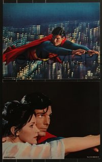 6y0576 SUPERMAN 8 color 11x14 stills 1978 Christopher Reeve as the DC Comics superhero!