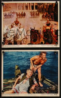 6y1507 BEN-HUR 9 color 8x10 stills R1969 Charlton Heston, William Wyler classic religious epic!