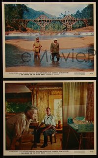 6y1513 BRIDGE ON THE RIVER KWAI 8 color 8x10 stills R1964 William Holden, Alec Guinness, David Lean!