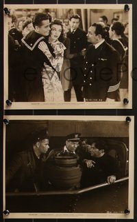 6y1502 DESTROYER 10 8x10 stills 1943 Edward G. Robinson, young Glenn Ford & Regis Toomey on ship!