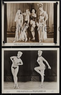 6y1525 STRIP TEASE MURDER CASE 6 8x10.25 stills 1950 battle of sexy stripteasers, murder steals show!