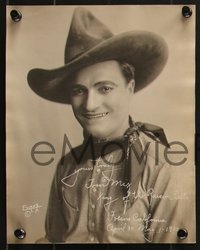 6y1560 TOM MIX 2 from 7.5x9.5 to 8x10.25 stills 1920s-1930s portrait images of the western star!