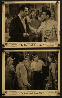 6y1478 TO HAVE & HAVE NOT 8 English FOH LCs 1944 Humphrey Bogart & sexy Lauren Bacall, ultra rare!