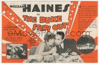 6y1417 DUKE STEPS OUT herald 1929 Joan Crawford loves prizefighter William Haines, boxing, rare!