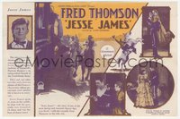 6y1426 JESSE JAMES herald 1927 best different art of famous outlaw Fred Thomson on horse, rare!