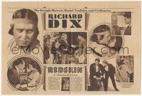 6y1443 REDSKIN herald 1929 great images of Native American Indian Richard Dix & in suit, rare!