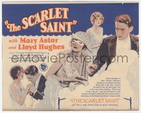 6y1445 SCARLET SAINT herald 1925 art of young Mary Astor with gun & poisoned drinks, ultra rare!