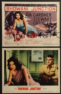 6y0901 BHOWANI JUNCTION 8 LCs 1955 Ava Gardner, Stewart Granger, Bill Travers & Francis Matthews!