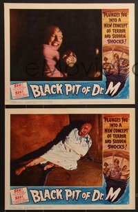 6y0905 BLACK PIT OF DR. M 8 LCs 1961 plunges you into a new concept of terror and sudden shocks!