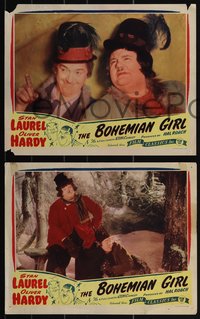 6y0979 BOHEMIAN GIRL 3 LCs R1947 Hal Roach, Stan Laurel & Oliver Hardy with Mae Busch!