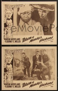 6y0971 RETURN OF MANDY'S HUSBAND 7 LCs 1948 Toddy Pictures, Mantan Moreland & all-star colored cast!