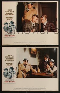 6y0951 STING 8 LCs 1974 con men Paul Newman & Robert Redford, Robert Shaw, Amsel border art!