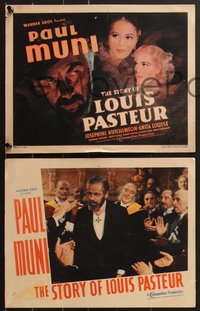 6y0952 STORY OF LOUIS PASTEUR 8 LCs 1936 great art of Paul Muni, Josephine Hutchinson & Anita Louise!