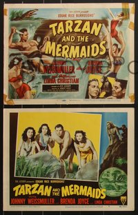 6y0956 TARZAN & THE MERMAIDS 8 LCs 1948 Johnny Weissmuller with Linda Christian, complete set!