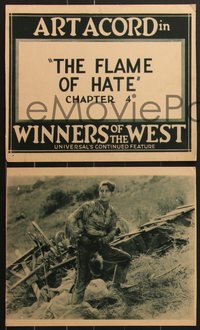 6y0972 WINNERS OF THE WEST 7 chapter 4 LCs 1921 Art Acord, exploits in lives of Kit Carson & Fremont!