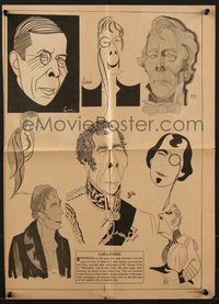 6y0457 IRON DUKE pressbook covers 1935 George Arliss as Napoleon's master, Hirschfeld art inside!