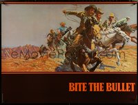 6z0015 BITE THE BULLET teaser 30x40 1975 Jung art of Gene Hackman, Candice Bergen & Coburn!