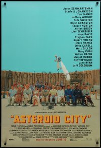 6z0297 ASTEROID CITY advance DS 1sh 2023 great wacky image of Jason Schwartzman with huge top cast!