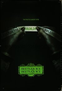 6z0311 BEETLEJUICE BEETLEJUICE teaser DS 1sh 2024 Michael Keaton, Tim Burton, wait is almost over!