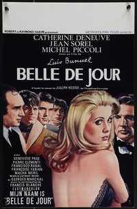 6z0826 BELLE DE JOUR Belgian R1970s Luis Bunuel, art of sexy Catherine Deneuve d'apres Ferracci!