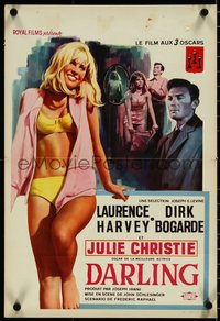 6z0828 DARLING Belgian 1965 Julie Christie, Laurence Harvey, Dirk Bogarde, John Schlesinger, rare!