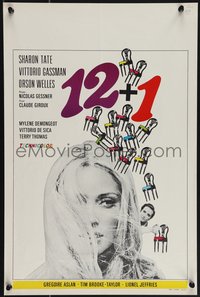 6z0840 TWELVE PLUS ONE Belgian 1969 Sharon Tate, Orson Welles, Vittorio De Sica!