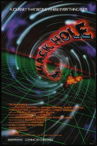 6z0318 BLACK HOLE advance 1sh 1979 Disney sci-fi, Schell, Anthony Perkins, Forster & Yvette Mimieux!