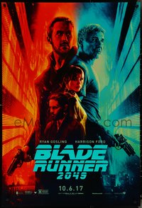 6z0322 BLADE RUNNER 2049 teaser DS 1sh 2017 great montage image with Harrison Ford & Ryan Gosling!