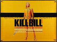 6z0041 KILL BILL: VOL. 1 DS British quad 2003 Quentin Tarantino, full-length Uma Thurman with katana!