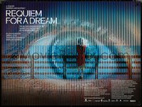 6z0047 REQUIEM FOR A DREAM DS British quad 2001 addicts Jared Leto & Jennifer Connelly, rare!