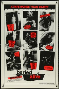 6z0332 BURIED ALIVE 1sh 1984 Joe D'Amato's Buio Omega, a virgin by day, a nympho zombie by night!