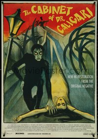 6z0333 CABINET OF DR CALIGARI 27x39 1sh R2014 Conrad Veidt, wonderful Ledl Bernhard art!