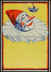 6z0074 UNKNOWN STAGE POSTER 21x31 German stage poster 1930s Pierrot & Columbine, ultra rare!